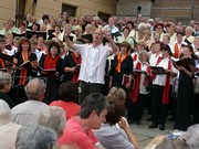 Abschlusssingen mit dem Verbandschorleiter Matthias Hieke